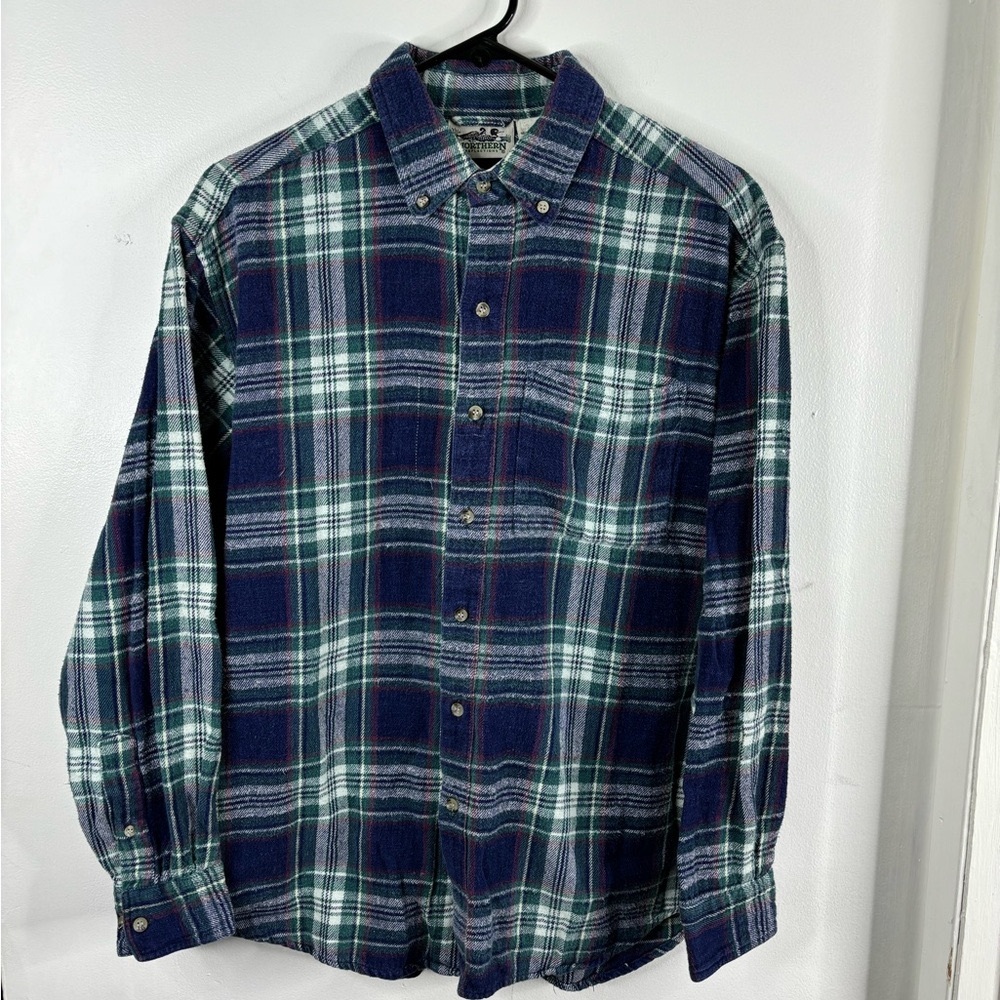 Vintage Men’s Cotton Flannel Northern Reflections Button Down Long Sleeve Small